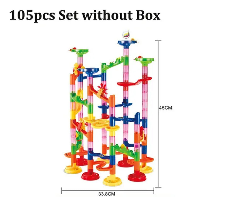 29-142PCS Marble Run Building Blocks Marbles Slide Toys for Children DIY Creativity Constructor Educational Toys Children Gift