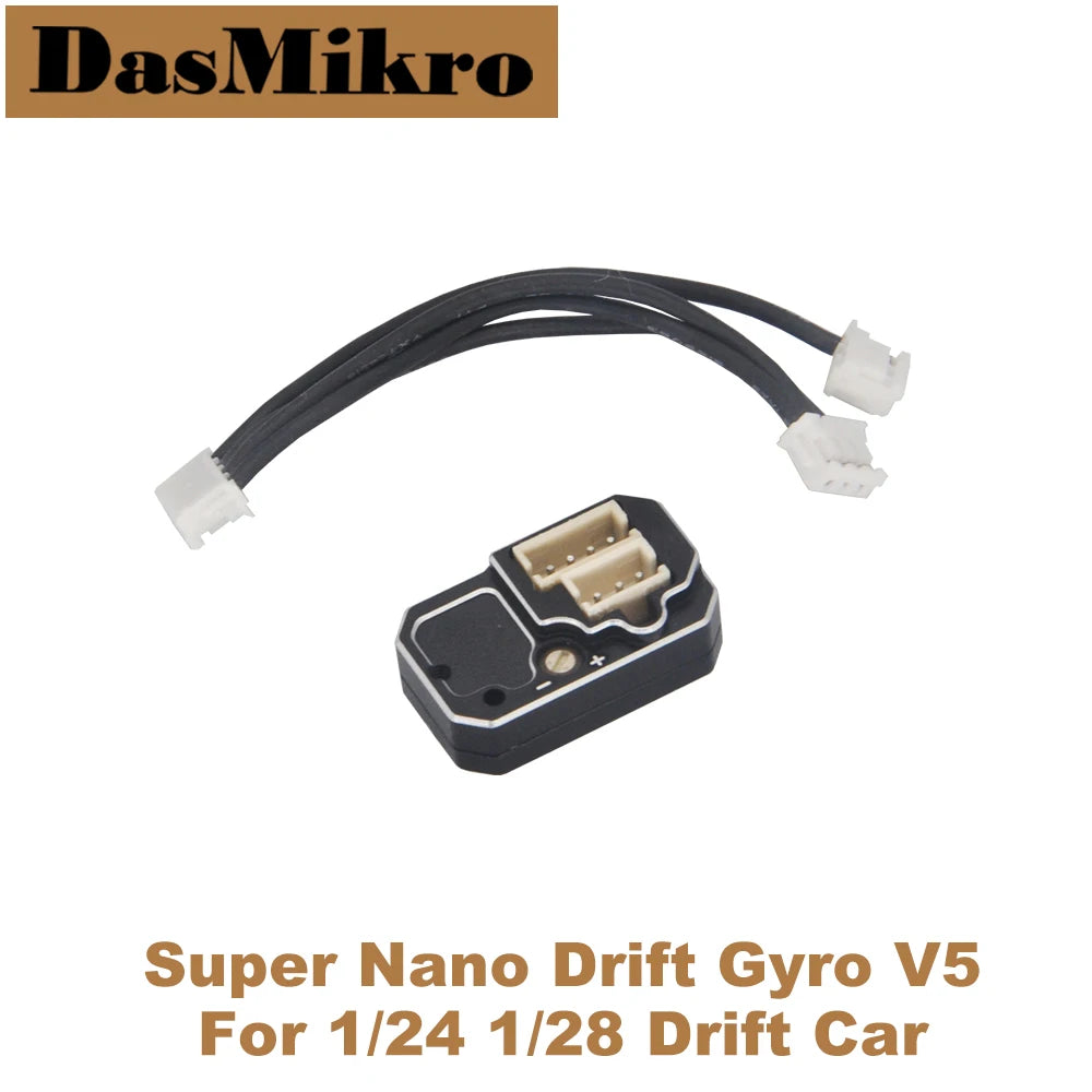 Dasmikro Super Nano Drift Gyro V5 with CNC Aluminum Case for 1/24 1/28 Drift Car Mini-Z GL Racing RC Parts