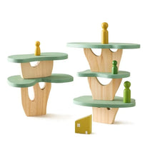 Load image into Gallery viewer, Montessori Sensory Toys Stacking Toys for Baby Forest Houses Replica Wooden Forest Blocks Early Childhood Education Game Gift
