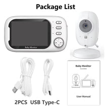 Load image into Gallery viewer, New 3.5 Inch Wireless Video Baby Monitor Night Vision Temperature Monitoring 2 Way Audio Talk Baby Nanny Security Camera