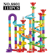 Load image into Gallery viewer, 29-142PCS Marble Run Building Blocks Marbles Slide Toys for Children DIY Creativity Constructor Educational Toys Children Gift