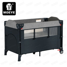 Load image into Gallery viewer, MOEYE Baby Bed Portable Baby Cribs with Diaper Table Baby Sleep Cradle Multifunctional Playpen Crib