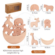 Load image into Gallery viewer, Montessori Wooden Toys for Baby Stars Moon Balance Blocks Board Games Educational Toys Children Stacking High Blocks Constructor