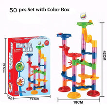 Load image into Gallery viewer, 29-142PCS Marble Run Building Blocks Marbles Slide Toys for Children DIY Creativity Constructor Educational Toys Children Gift