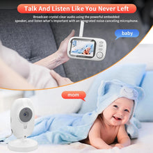 Load image into Gallery viewer, New 3.5 Inch Wireless Video Baby Monitor Night Vision Temperature Monitoring 2 Way Audio Talk Baby Nanny Security Camera