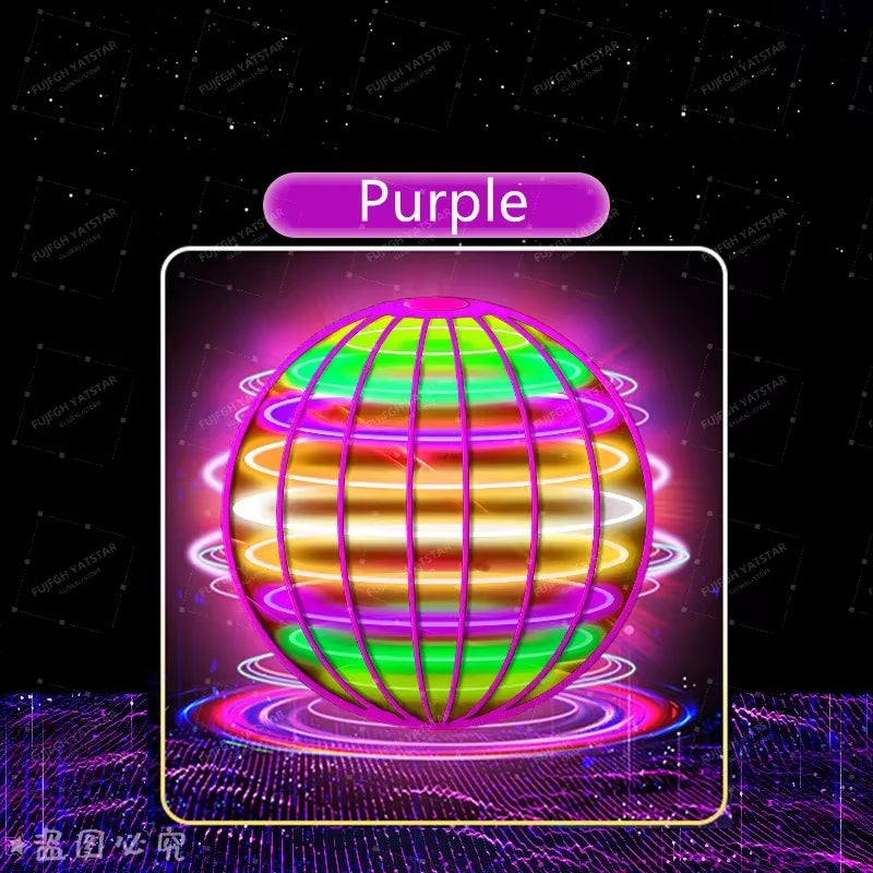 Flying Ball Suspension Color LED Automatic Boomerang Ball Black Tech Magic Ball Flying Toys Gyroscopic Anti-Gravity for Children