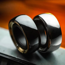 Load image into Gallery viewer, Fidget Spinner Gyros Cope Ratchet Magnetic Machinist C Section Ring Toy Decompression EDC Black Technology Adult Toys