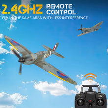 Load image into Gallery viewer, Volantex New Spitfire RC Plane EPP 400Mm Wingspan RC Fighter One Key Aerobatic 2.4G 4CH RTF Warbird Plane