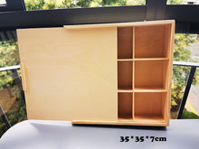 Load image into Gallery viewer, Children Rainbow Wood Blocks Loose Parts Toy Mushrooms Montessori Wooden Droplets Jigsaw