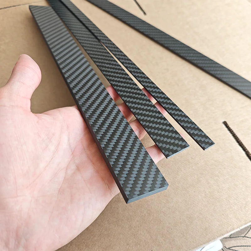 1Pcs 3K Carbon Fiber Sheet Thickness 0.2-6Mm High Strength Carbon Fiber Board Carbon Strip Carbon Flat Strip Can Be Customized