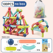 Load image into Gallery viewer, Magnetic Constructor Blocks Set Toys for Kids Magnet Stick Rod Building Blocks Montessori Educational Toys for Children Boy Girl