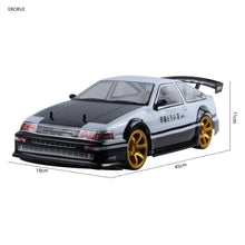 Load image into Gallery viewer, EBORUI RC Car 1:10 4WD AE86 RC Sport Racing Drift Car 70Km/H High Speed Remote Control Car + Extra Drift Tires Drift Car RTR