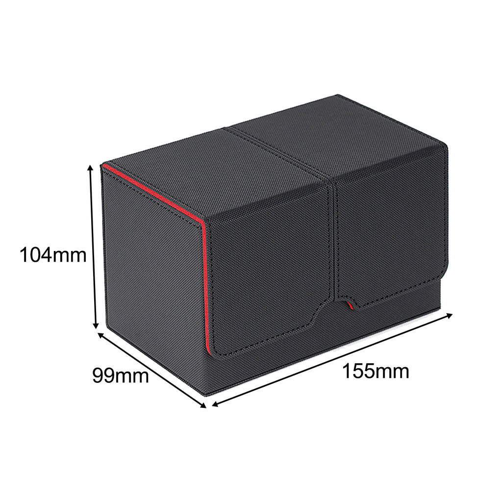 Trading Card Deck Box Holds 160 Cards Sleeved Card Storage Box Cards Organizer for Card Collectible Card Baseball Card