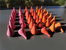 Load image into Gallery viewer, Children Rainbow Wood Blocks Loose Parts Toy Mushrooms Montessori Wooden Droplets Jigsaw