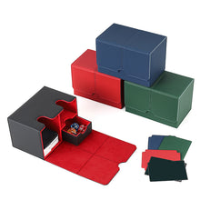 Load image into Gallery viewer, Trading Card Deck Box Holds 160 Cards Sleeved Card Storage Box Cards Organizer for Card Collectible Card Baseball Card