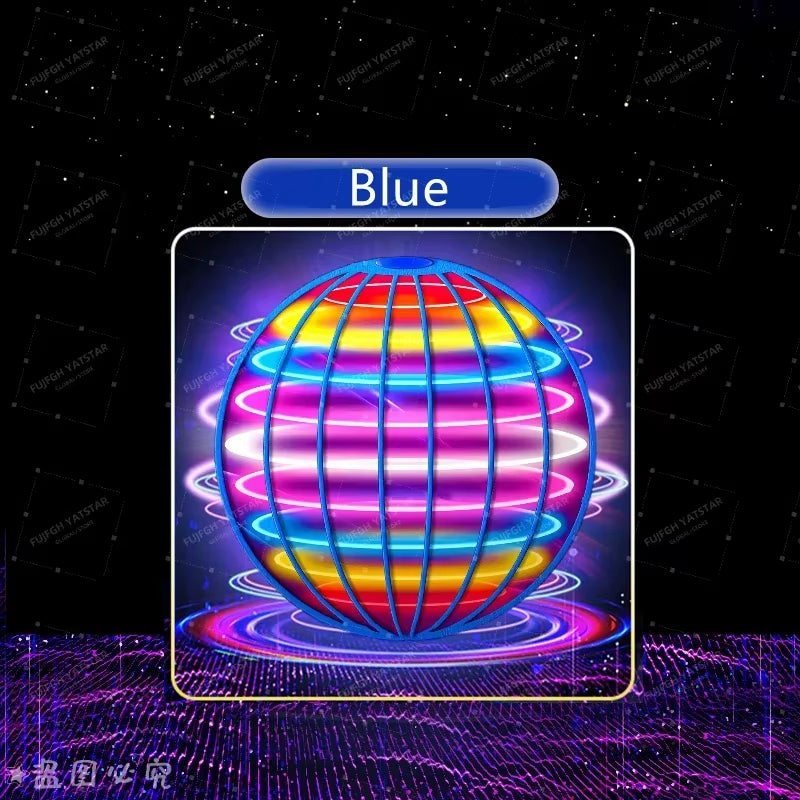Flying Ball Suspension Color LED Automatic Boomerang Ball Black Tech Magic Ball Flying Toys Gyroscopic Anti-Gravity for Children
