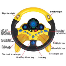 Load image into Gallery viewer, Electric Simulated Driving Steering Three-Dimensional Portable Wheel Copilot Toy Light and Sound Educational Children'S Gifts