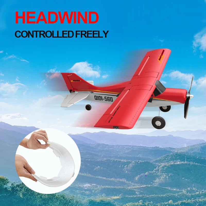Qidi560 Moore M7 Off-Road RC Plane 4CH Brushless Remote Control Airplane Fixed Wing Aircraft Model EPP Foam Toys for Children