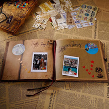 Load image into Gallery viewer, Our Adventure Book 146 Page Album Retro Style Travel Diary DIY Handmade Photo Album Scrapbook Retro Kraft Journal Children Gift