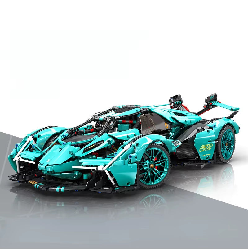2023 Building Blocks Concept Edition Sports Car Super Racing Building Blocks Brick Model Overspeed Car Toy Children'S Gift