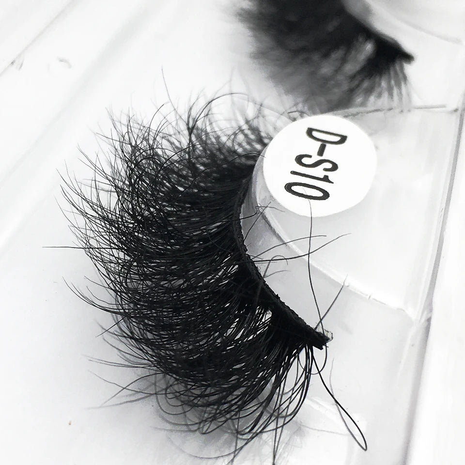Mink Lashes Wholesale 5/10/50 Pairs Fluffy Real Mink Hair Natural Eyelashes Wholesale Short Wispy Mink Eyelashes Bulk