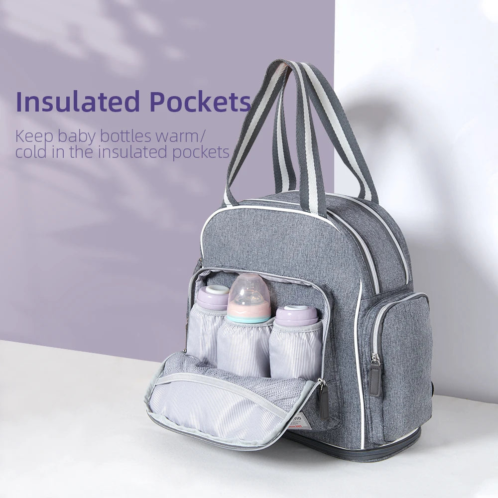 Diaper Bag Travel Backpack Maternity Nappy Bag Nursing Bag for Mom- Large Capacity ,Waterproof,Multifunctional,Baby Care