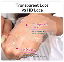 Load image into Gallery viewer, HD Transparent 13X6 Lace Front Human Hair Wigs for Women Pre Plucked Raw Indian Bone Straight Lace Frontal Human Hair Wigs