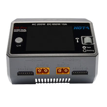 Load image into Gallery viewer, HOTA D6 Pro Grey AC 200W DC 2X325W /15A Channel Smart Battery Charger Discharger Lipo Charger for Rc Drone Spare Parts