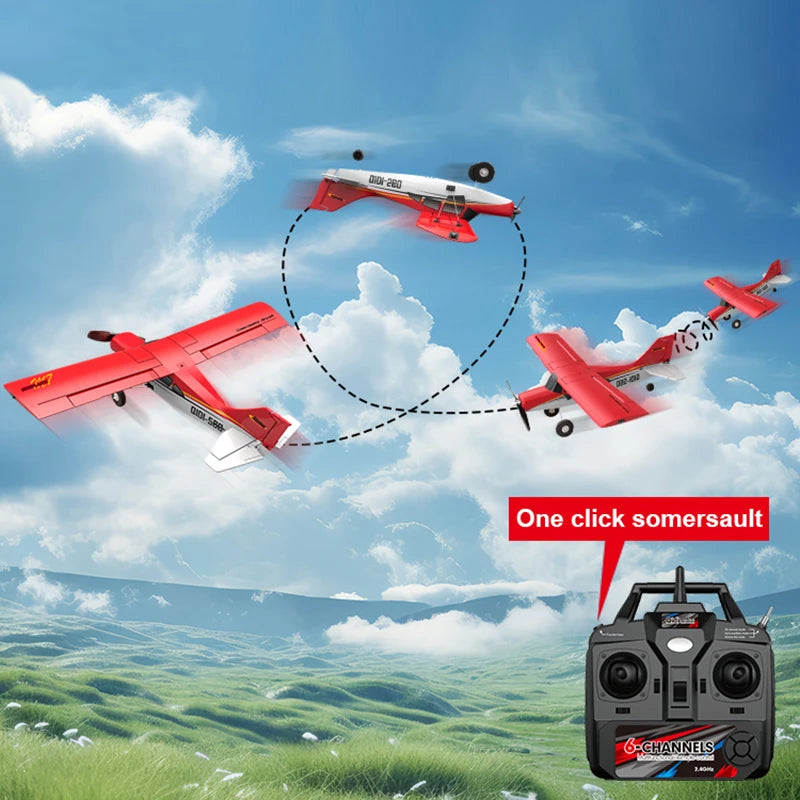 Qidi560 Moore M7 Off-Road RC Plane 4CH Brushless Remote Control Airplane Fixed Wing Aircraft Model EPP Foam Toys for Children