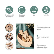 Load image into Gallery viewer, Montessori Wooden Toys for Baby Stars Moon Balance Blocks Board Games Educational Toys Children Stacking High Blocks Constructor