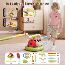 Load image into Gallery viewer, Ladybug Sport Entertainment Game Toy Multifunction Rope Skipping Machine Ferrule Jump Rocket Launcher Outdoor Educational