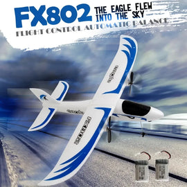 FX802 RC Foam Plane 2.4G 2CH Radio Control Glider Remote Control Airplane Aircraft Foam Boys Toys for Children
