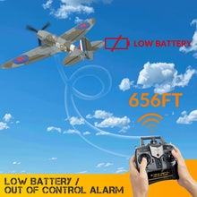 Load image into Gallery viewer, Volantex New Spitfire RC Plane EPP 400Mm Wingspan RC Fighter One Key Aerobatic 2.4G 4CH RTF Warbird Plane