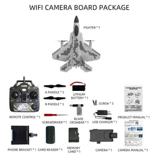 Load image into Gallery viewer, F22 RC Foam Plane 4 Channels 6G Auto Stabilization with 4K Camera Stunt Remote Control Airplanes Aircraft Toys for Children