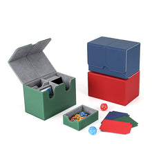 Load image into Gallery viewer, Trading Card Deck Box Holds 160 Cards Sleeved Card Storage Box Cards Organizer for Card Collectible Card Baseball Card