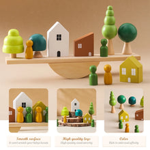 Load image into Gallery viewer, Montessori Sensory Toys Stacking Toys for Baby Forest Houses Replica Wooden Forest Blocks Early Childhood Education Game Gift