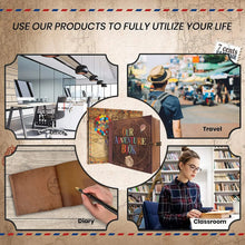 Load image into Gallery viewer, Our Adventure Book 146 Page Album Retro Style Travel Diary DIY Handmade Photo Album Scrapbook Retro Kraft Journal Children Gift