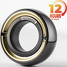 Load image into Gallery viewer, Fidget Spinner Gyros Cope Ratchet Magnetic Machinist C Section Ring Toy Decompression EDC Black Technology Adult Toys