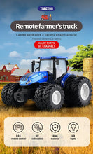Load image into Gallery viewer, 1/24 Remote Control Tractor Trailer 2.4G RC Tractor Simulated Engineering Construction Truck Model Toys Farming Machine