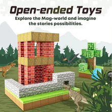 Load image into Gallery viewer, Magnetic Building Blocks Mine World Cube Magnet World Set for Kid Age 3+ DIY Model Children Stem Best Montessori Sensory Toy