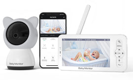 Wifi Baby Monitor Babyphone Video Baby Camera Bebe Nanny HD 5 Inch LCD Mobile Phone APP Control PTZ Lullabies for New Born