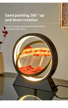 Load image into Gallery viewer, LED Light Creative Quicksand Table Lamp Moving Sand Art Picture 3D Hourglass Deep Sea Sandscape Bedroom Lamp for Home Decor Gift
