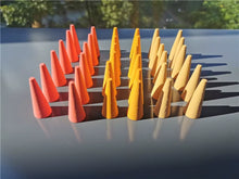 Load image into Gallery viewer, Children Rainbow Wood Blocks Loose Parts Toy Mushrooms Montessori Wooden Droplets Jigsaw