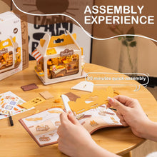 Load image into Gallery viewer, Food Box Shop Rolife Miniature Doll House DIY Miniature House Kit Diorama House Building Set with LED Room