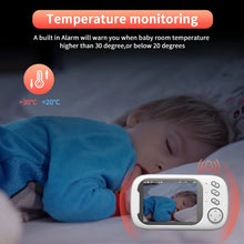 Load image into Gallery viewer, New 3.5 Inch Wireless Video Baby Monitor Night Vision Temperature Monitoring 2 Way Audio Talk Baby Nanny Security Camera