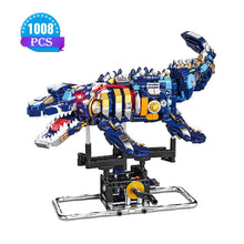 Load image into Gallery viewer, Mechanical Shark Building Set, Shark Sea Life Building Blocks Set with Display Stand and Lights, Block Gift for Kids and Adults