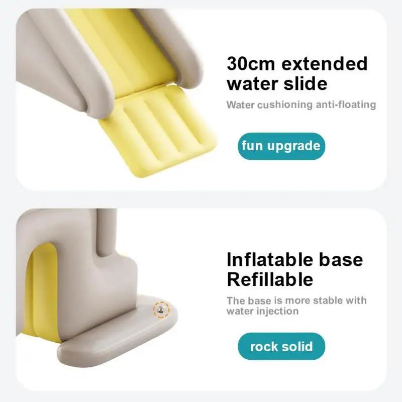 Inflatable Slide for above Ground Pools Anti-Tipping Slides for Outdoor Waterpark Fun Play Inflatable Sides Toys