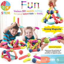 Load image into Gallery viewer, Magnetic Constructor Blocks Set Toys for Kids Magnet Stick Rod Building Blocks Montessori Educational Toys for Children Boy Girl