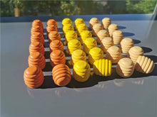Load image into Gallery viewer, Children Rainbow Wood Blocks Loose Parts Toy Mushrooms Montessori Wooden Droplets Jigsaw