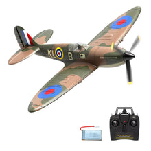 Load image into Gallery viewer, Volantex New Spitfire RC Plane EPP 400Mm Wingspan RC Fighter One Key Aerobatic 2.4G 4CH RTF Warbird Plane